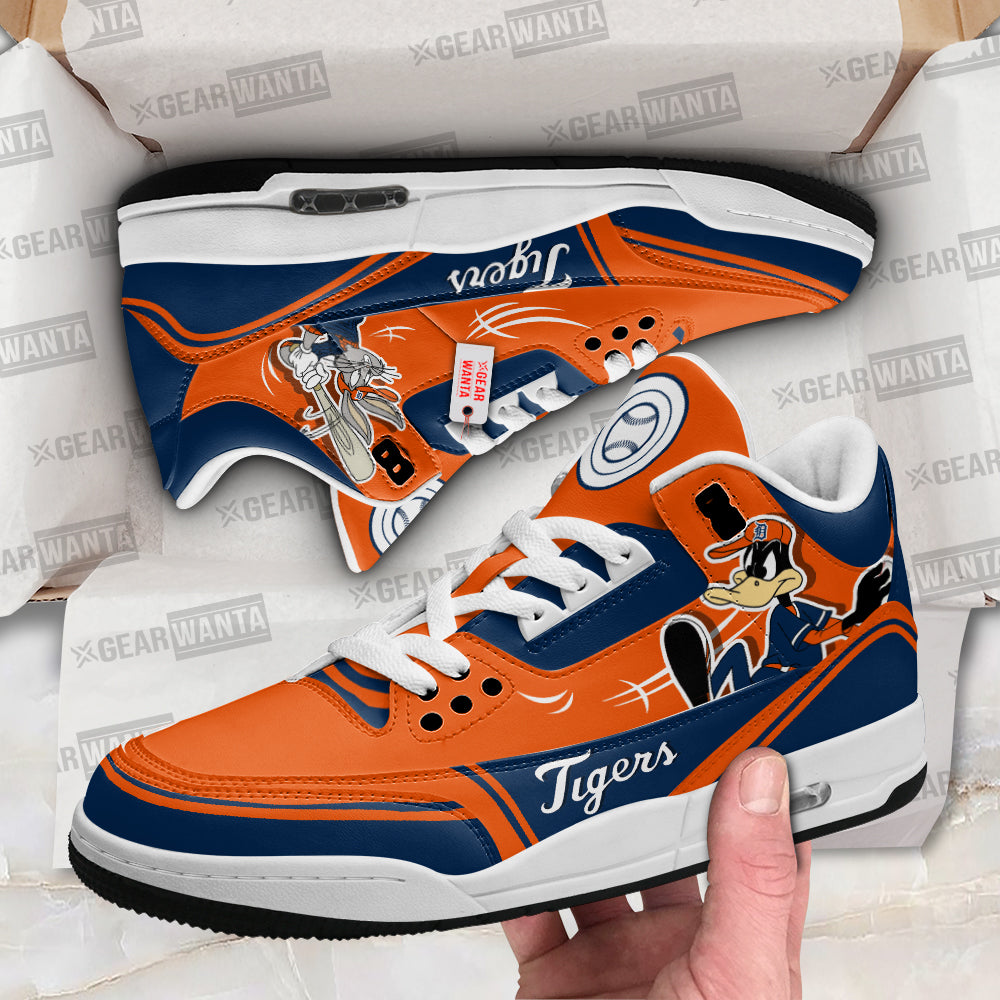 Detroit Tigers J3 Sneakers Custom Shoes-Gear Wanta