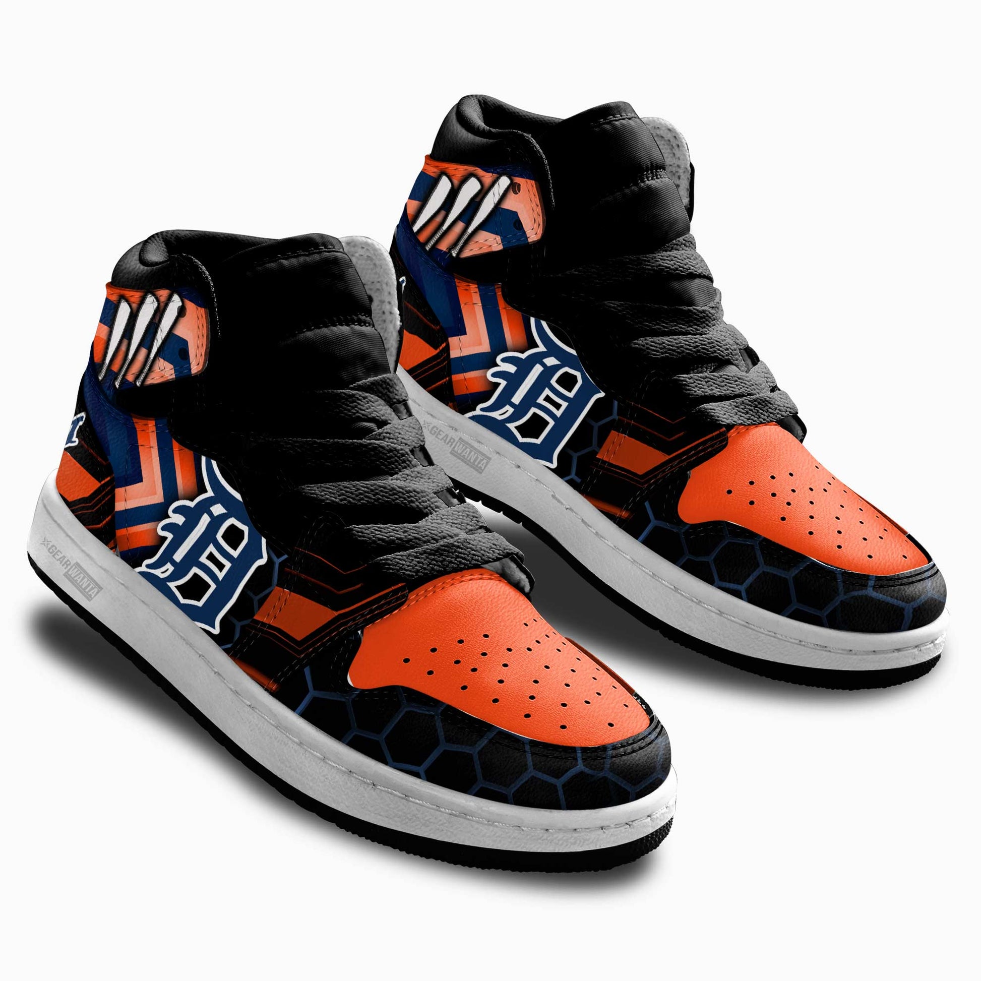 Detroit Tigers Kid Sneakers Custom-Gear Wanta