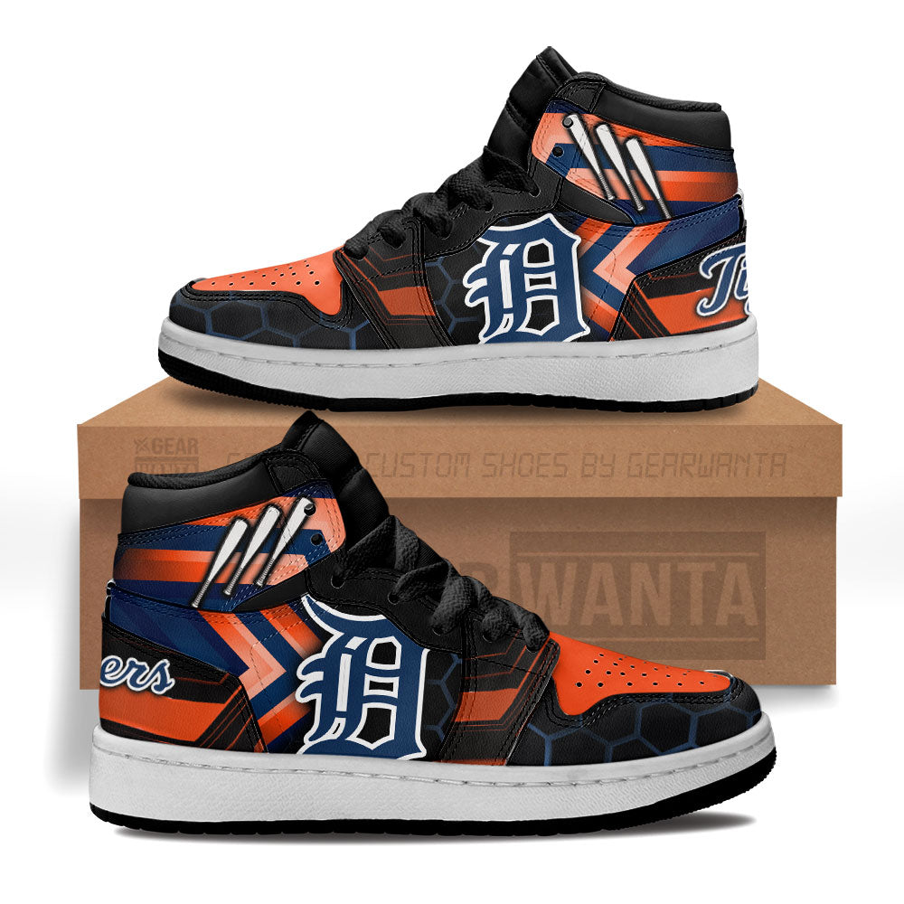 Detroit Tigers Kid Sneakers Custom-Gear Wanta