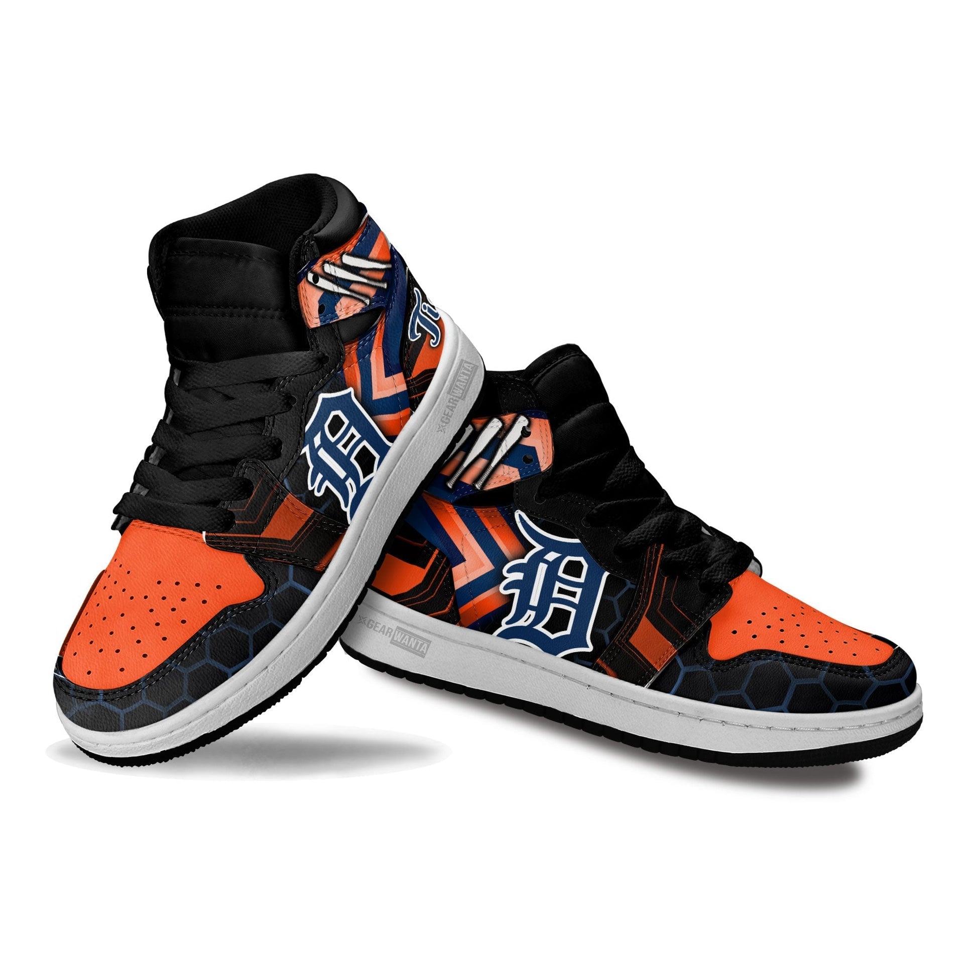 Detroit Tigers Kid Sneakers Custom-Gear Wanta