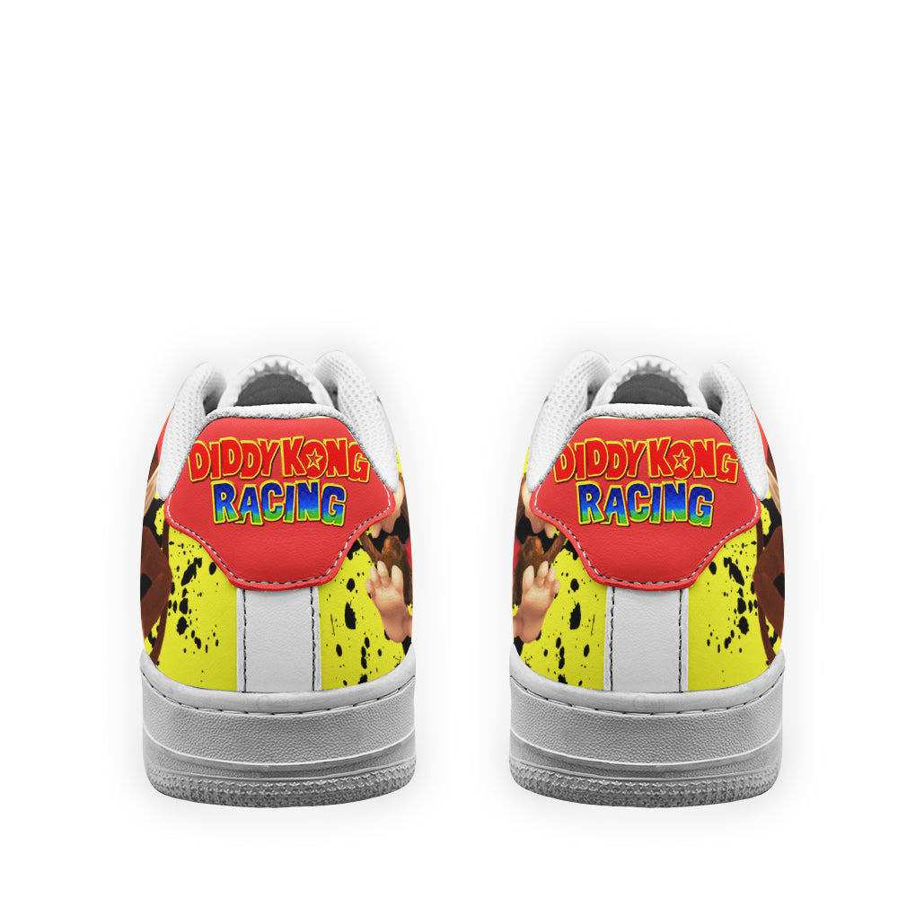 Diddy Kong Super Mario Air Sneakers Custom For Gamer Shoes-Gear Wanta