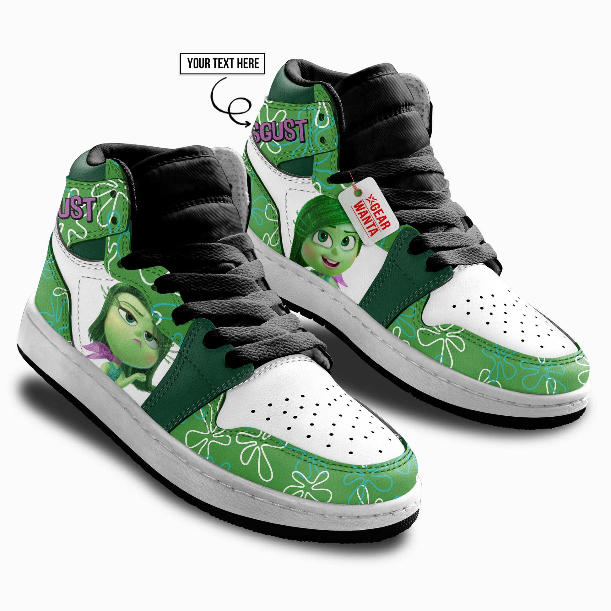 Disgust Kid J1s Sneakers Personalized Cartoon Collection - Gearwanta.com