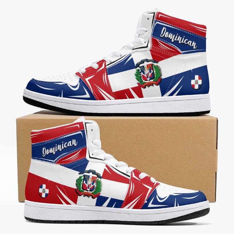 Dominican Republic Flag JD1 High Top Shoes 