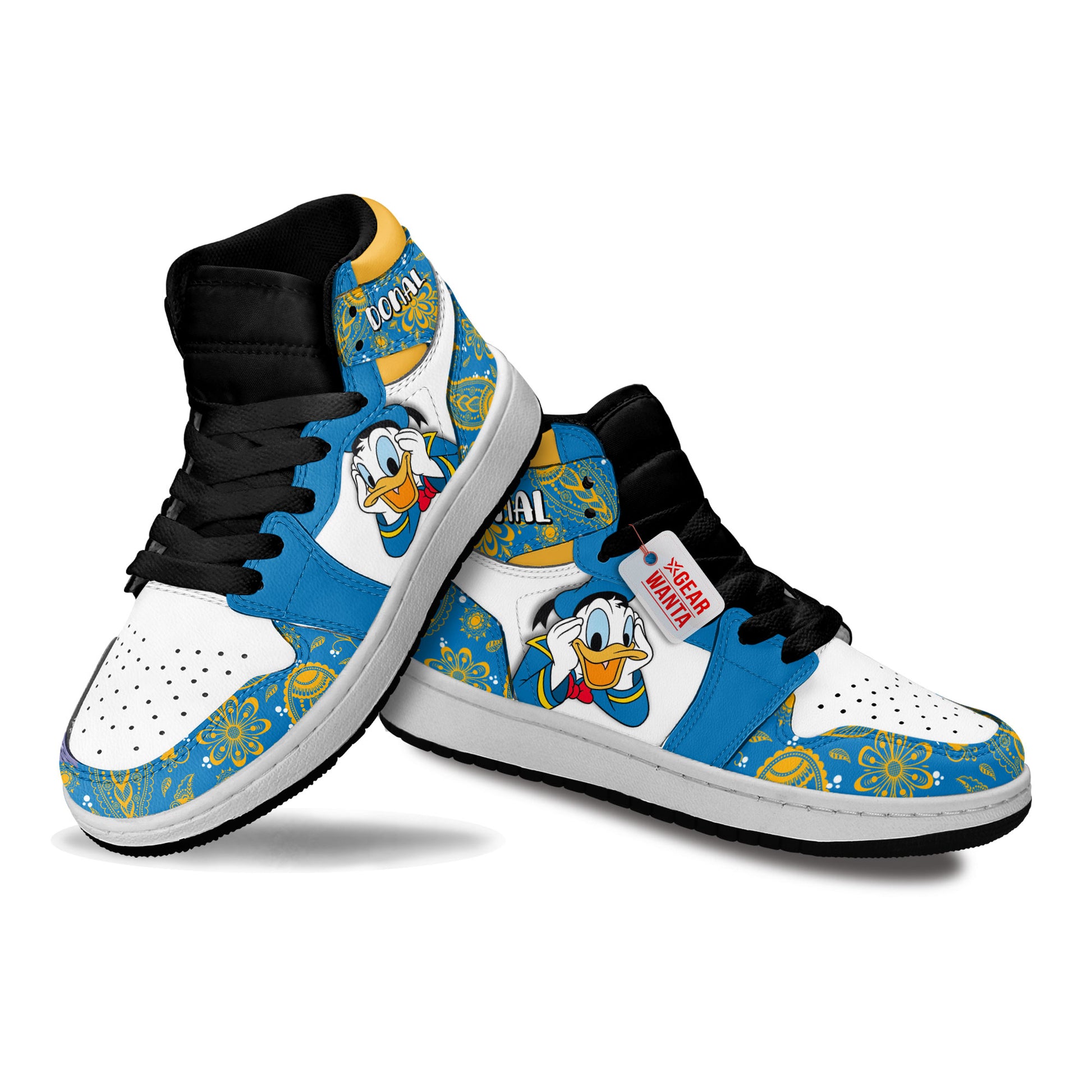 Donald Duck Kid J1s Sneakers Cartoon Collection - Gearwanta.com