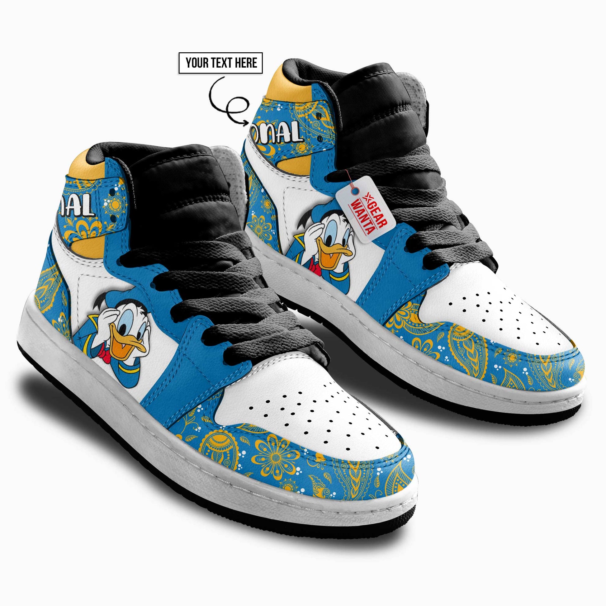 Donald Duck Kid J1s Sneakers Cartoon Collection - Gearwanta.com