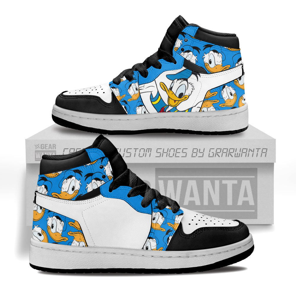 Donald Duck Kid J1s Sneakers Cartoon Collection - Gearwanta.com