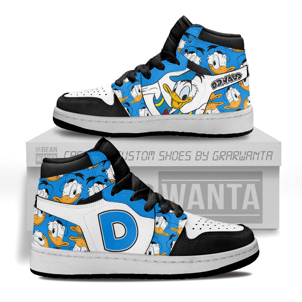 Donald Duck Kid J1s Sneakers Cartoon Collection - Gearwanta.com