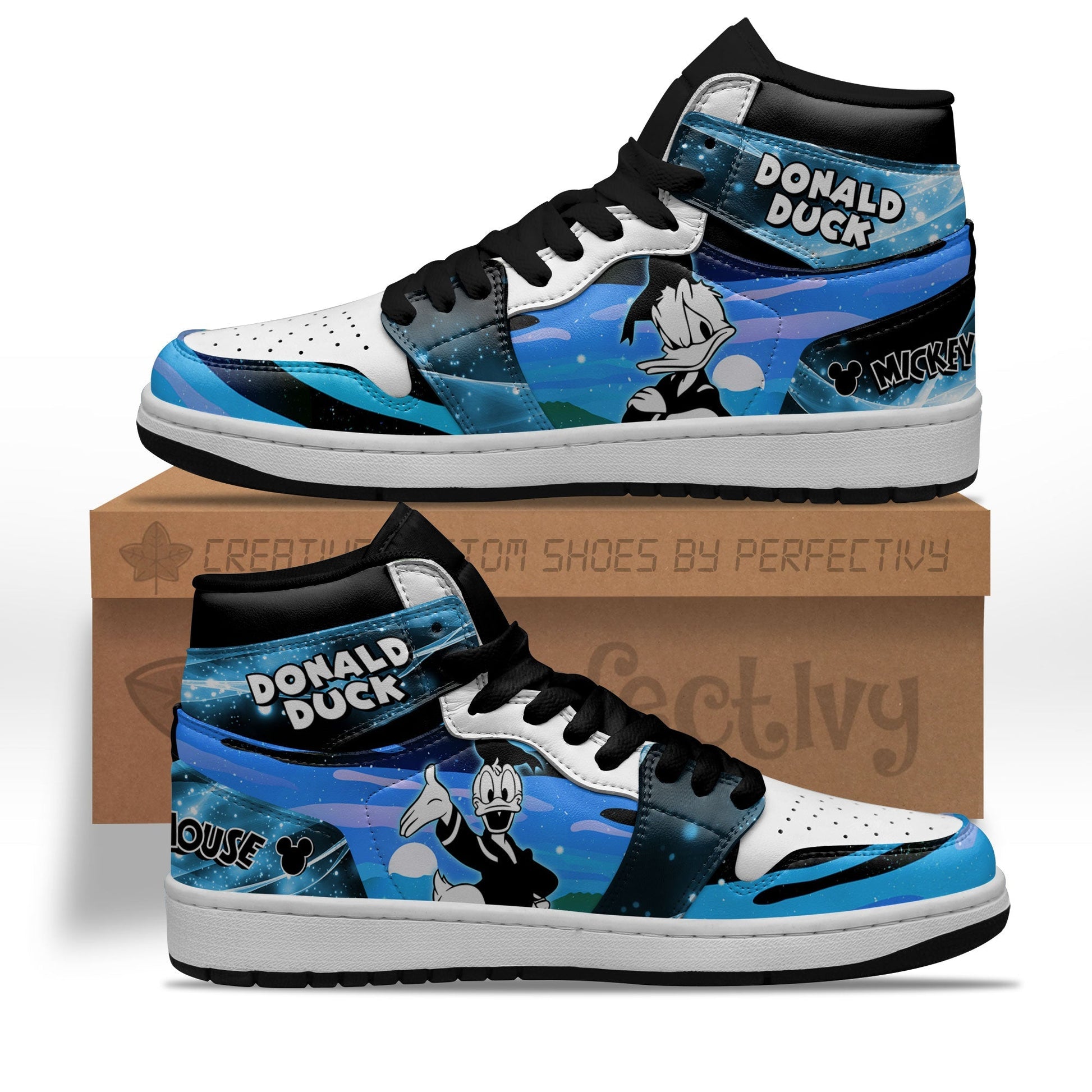 Donald Duck Silhouette J1 Shoes Custom For Fans Sneakers PT10-Gear Wanta