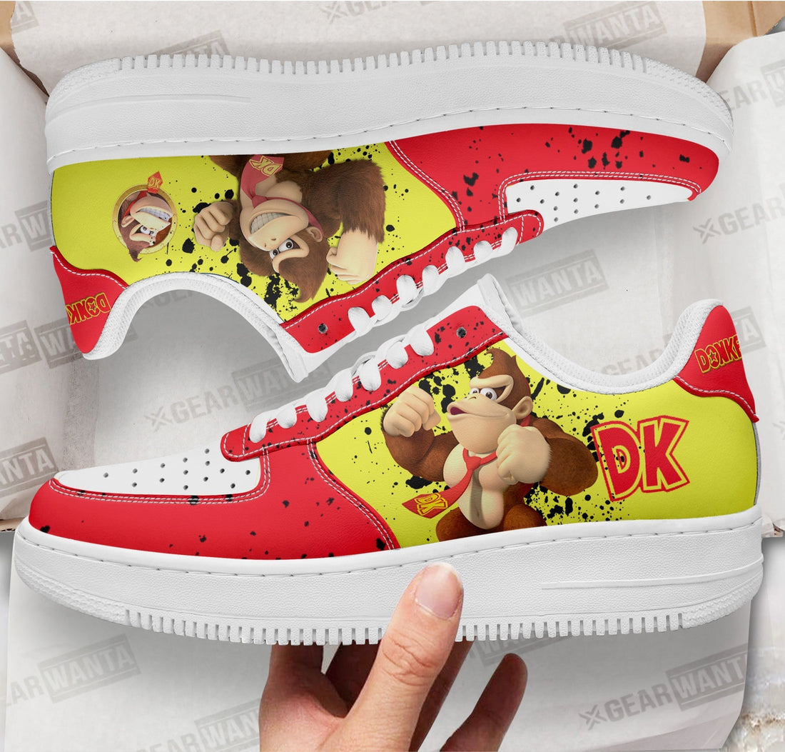 Donkey Kong Air Sneakers Custom For Gamer Shoes-Gear Wanta