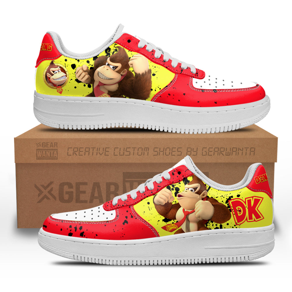 Donkey Kong Air Sneakers Custom For Gamer Shoes-Gear Wanta