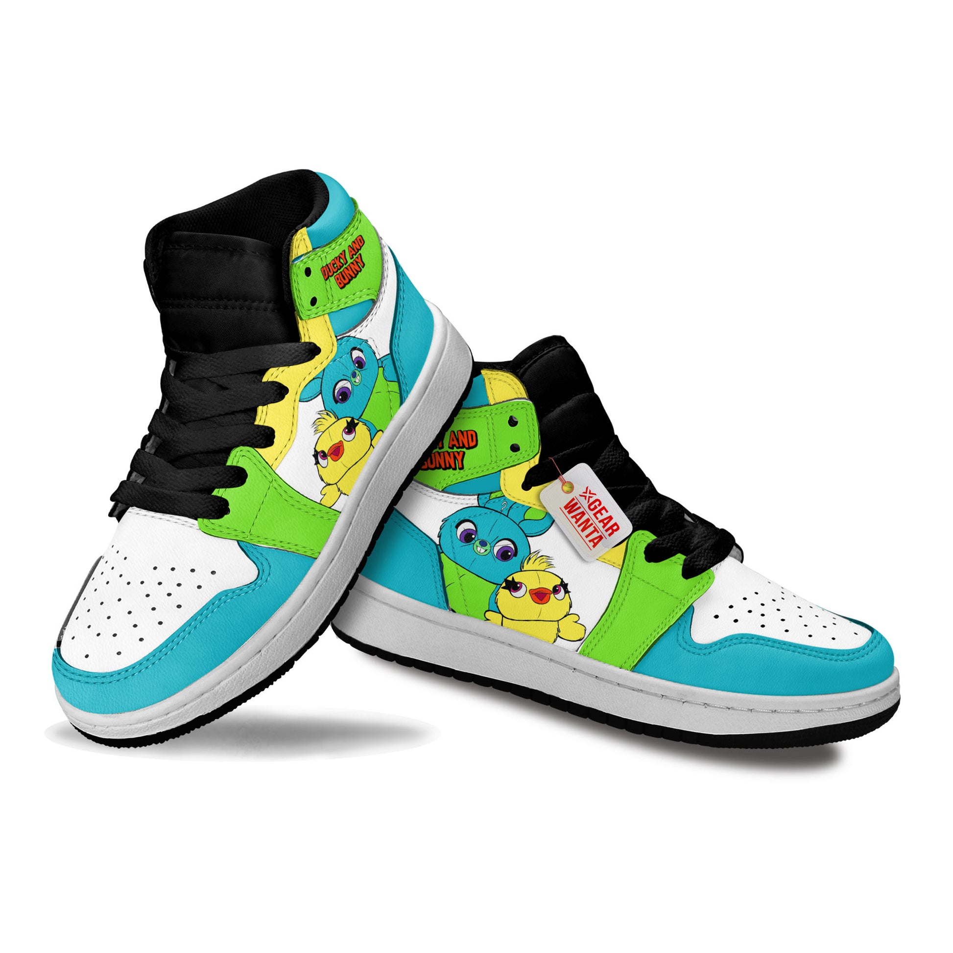 Ducky & Bunny Kid J1s Sneakers Personalized Cartoon Collection - Gearwanta.com