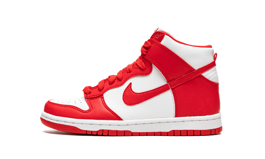 Dunk High GS "White / University Red"