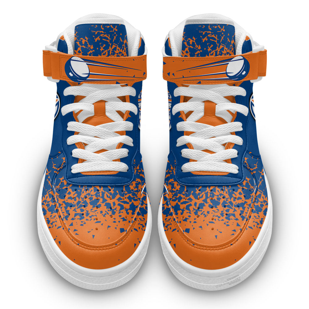 E Oilers Air Mid Shoes Custom Hockey Sneakers Fans-Gear Wanta