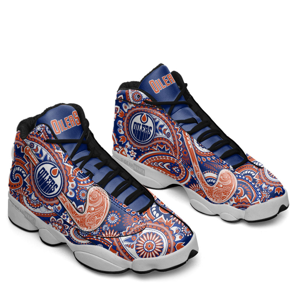 Edmonton Oilers J13 Sneakers Custom Shoes-Gear Wanta