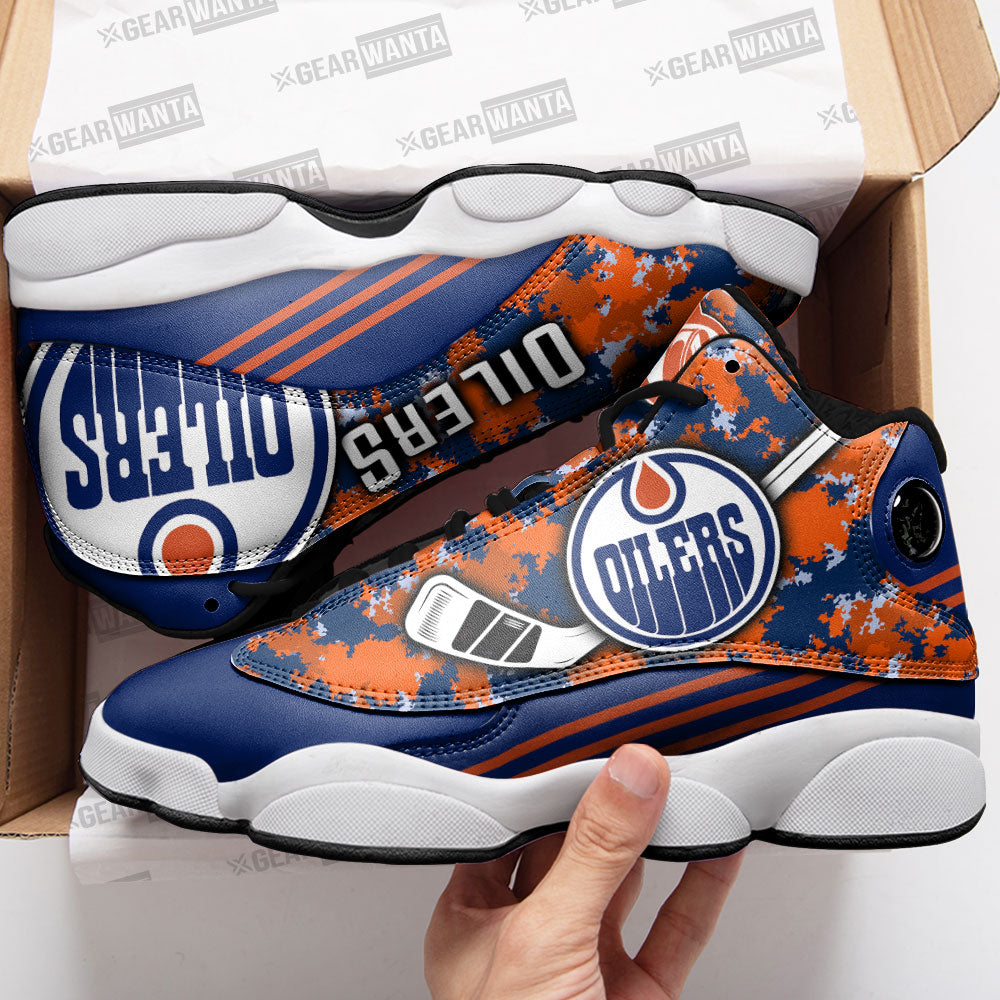 Edmonton Oilers J13 Sneakers Custom Shoes-Gear Wanta