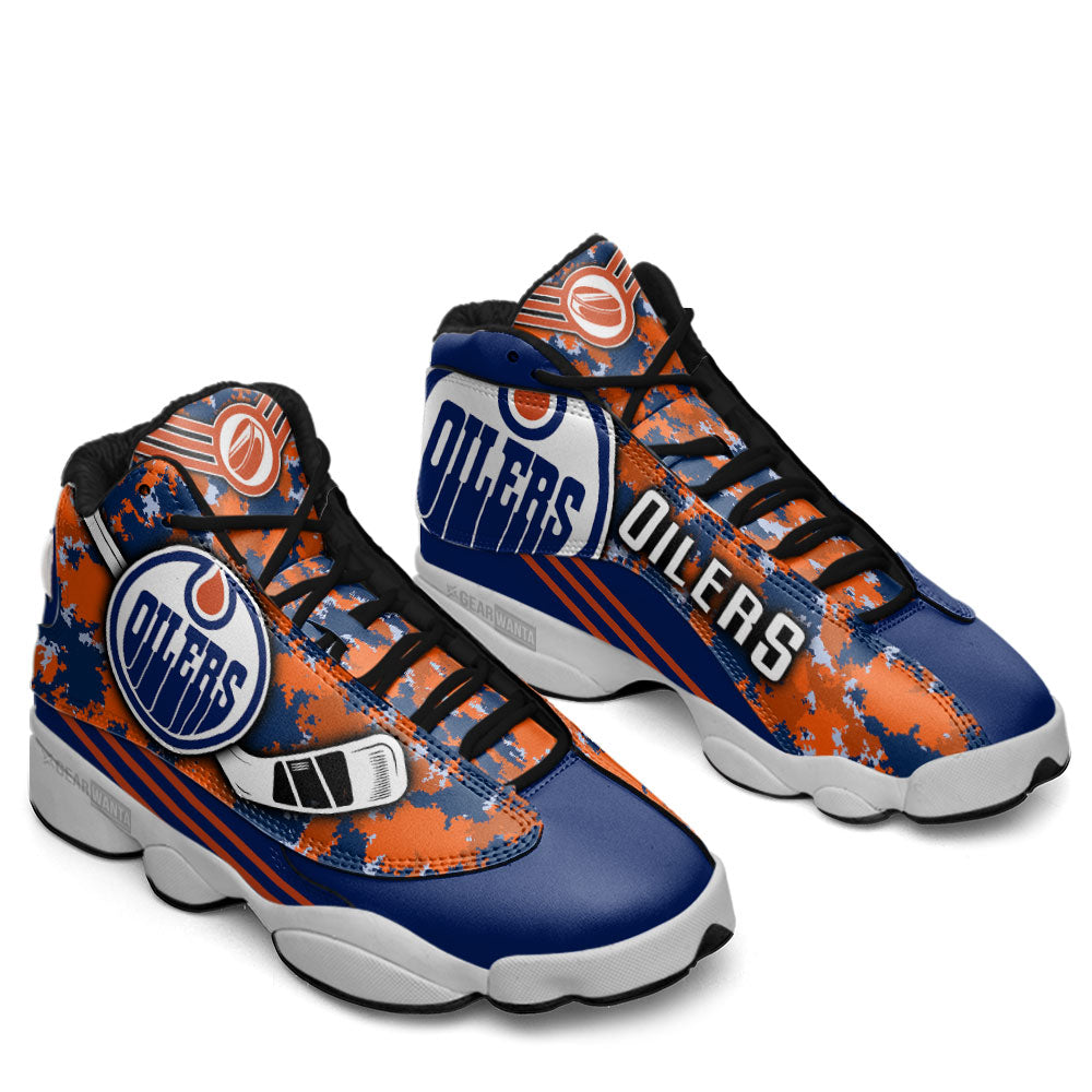 Edmonton Oilers J13 Sneakers Custom Shoes-Gear Wanta