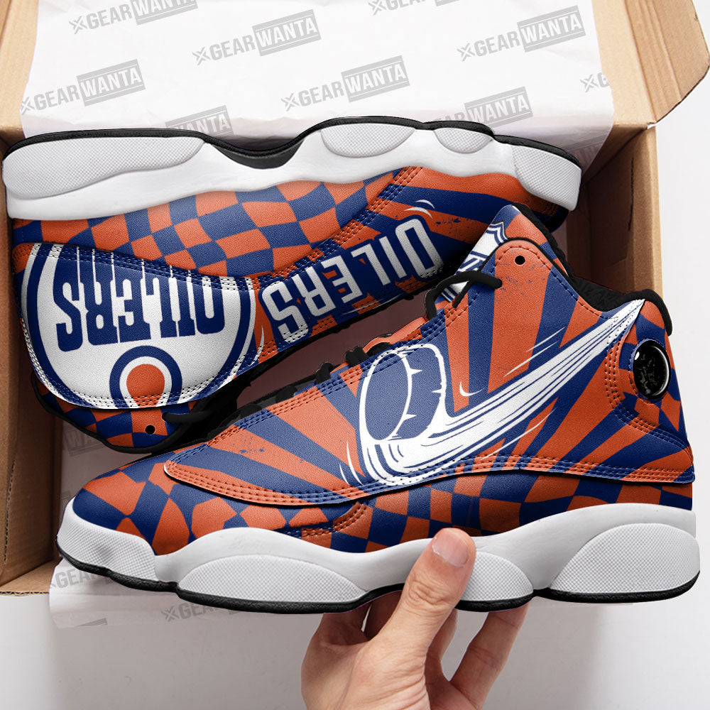 Edmonton Oilers J13 Sneakers Sport Custom Shoes-Gear Wanta