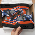 Edmonton Oilers Aj4 Sneakers Custom Shoes-Gear Wanta