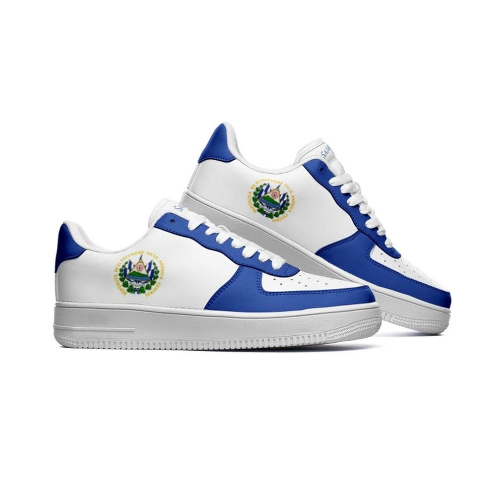 El Salvador Flag Air Force Shoes Custom Country