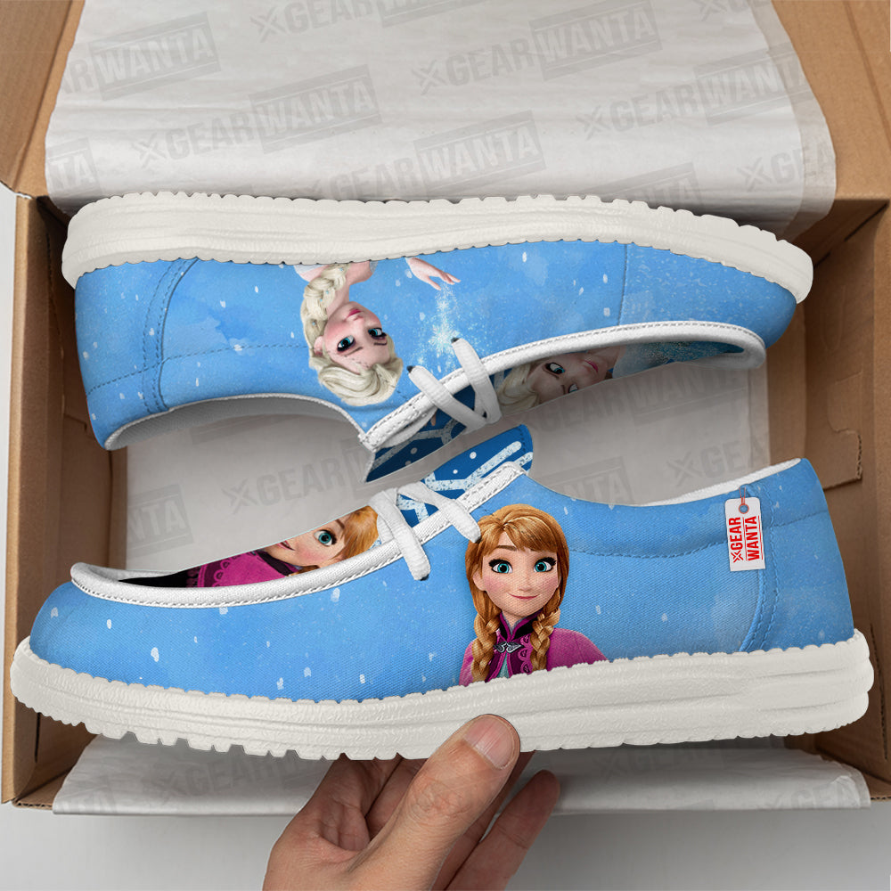 Elsa and Anna Canvas Loafer Shoes-gearwanta.com