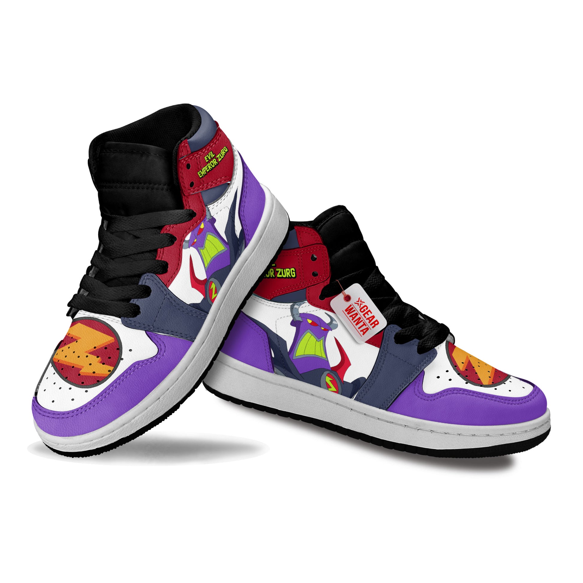 Evil Emperor Zurg Kid J1s Sneakers Personalized Cartoon Collection - Gearwanta.com