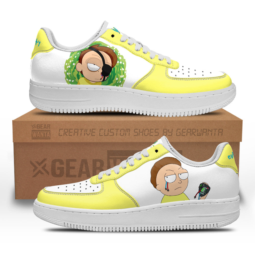 Evil Morty Rick and Morty Custom Air Sneakers QD13-Gear Wanta