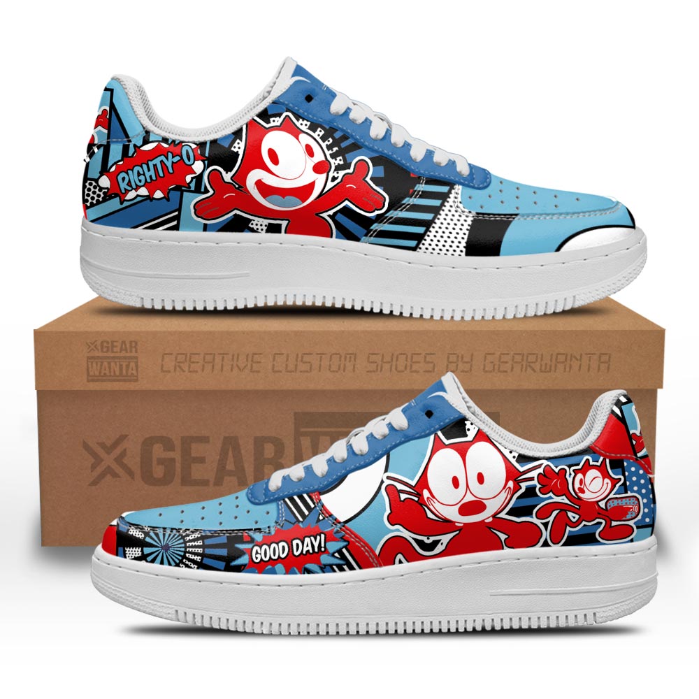 Felix The Cat Air Sneakers Custom Comic Shoes-Gear Wanta