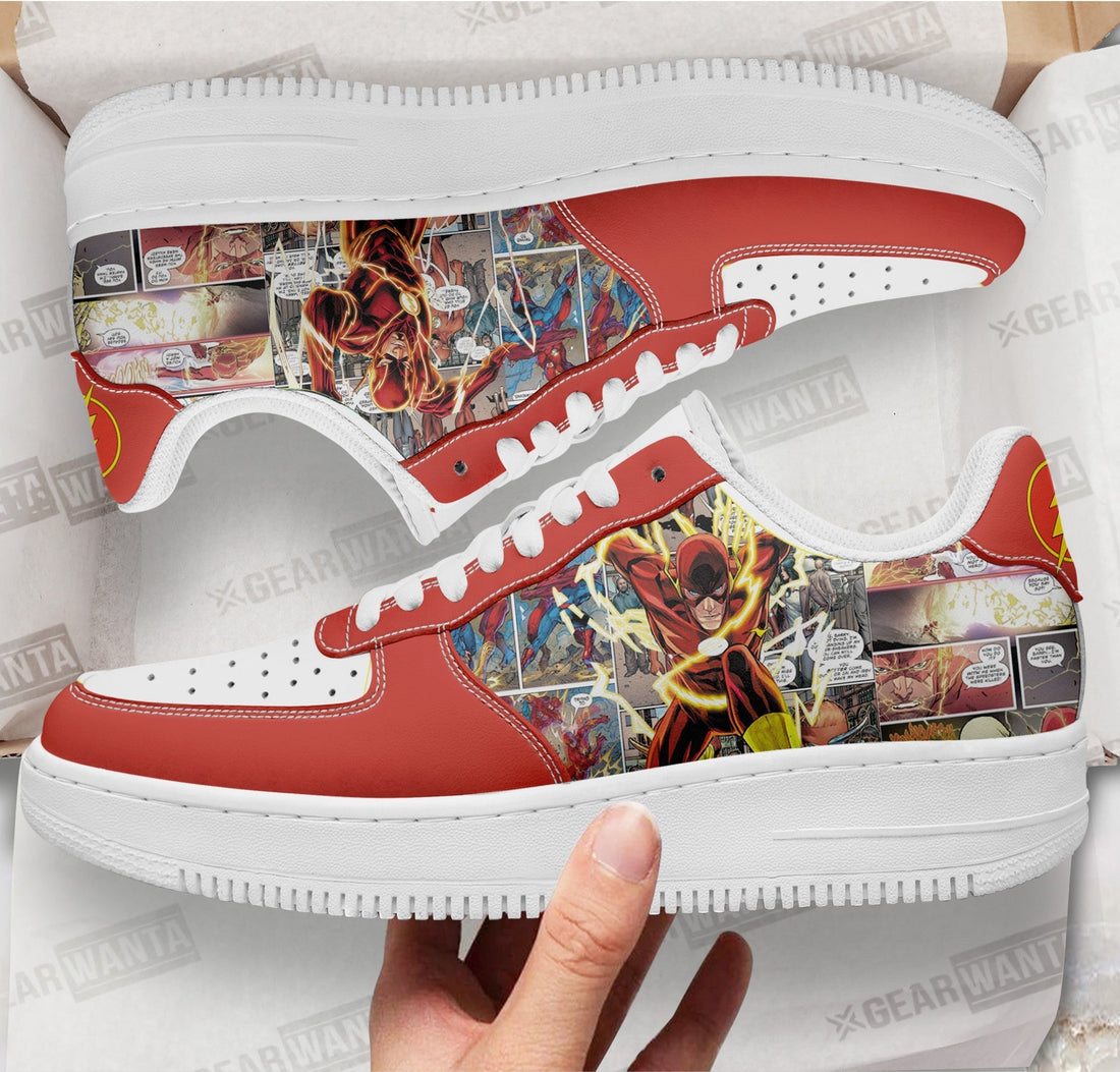 Flash Air Sneakers Custom Superhero Comic Shoes-Gear Wanta