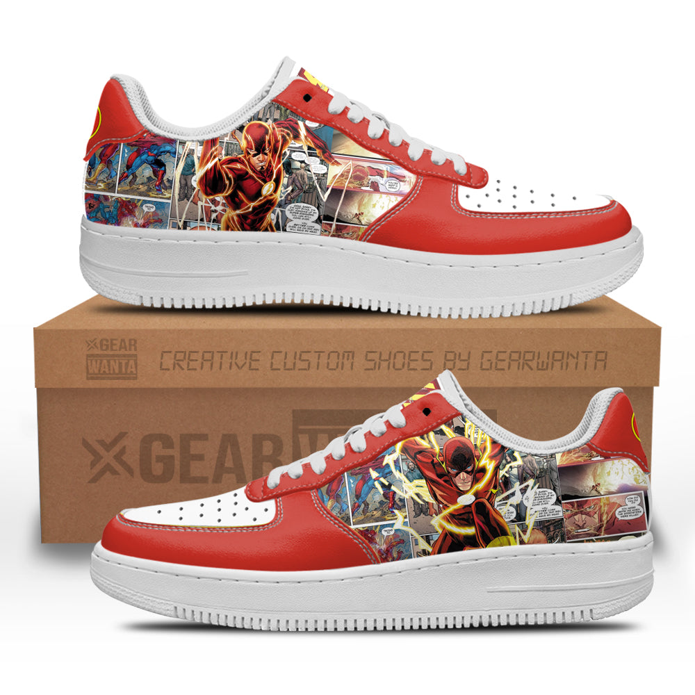 Flash Air Sneakers Custom Superhero Comic Shoes-Gear Wanta