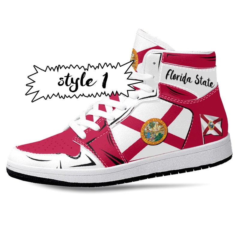 Florida State Flag JD1 High Top Shoes 