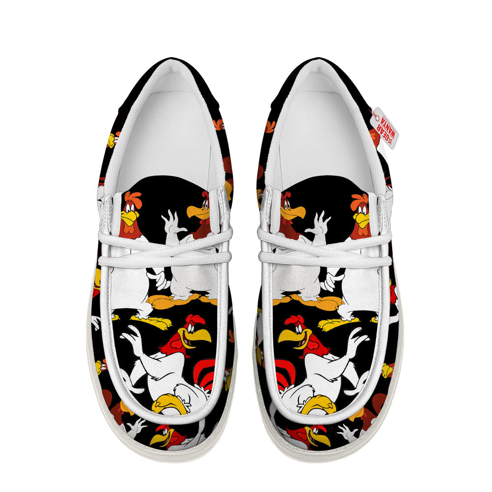 Foghorn Leghorn Looney Tunes Canvas Loafer Shoes Vanlentine's Gifts Idea-gearwanta.com