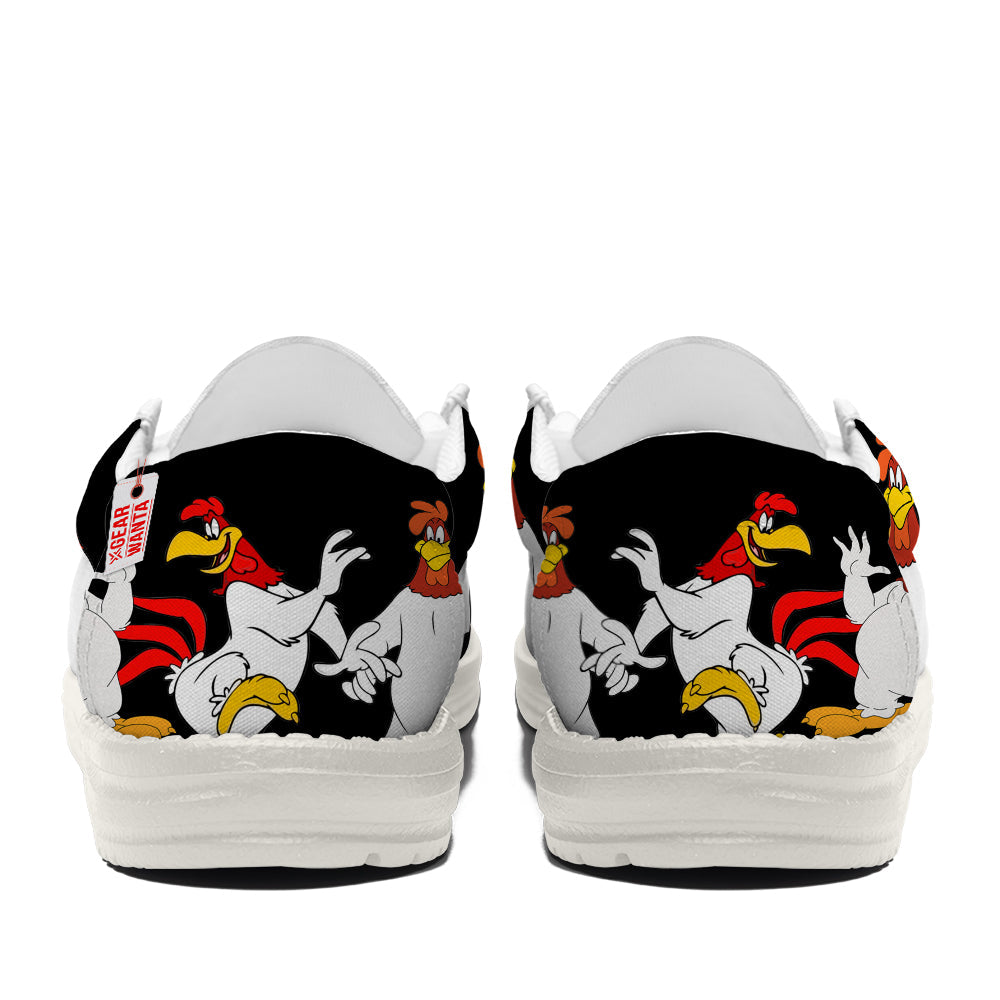 Foghorn Leghorn Looney Tunes Canvas Loafer Shoes Vanlentine's Gifts Idea-gearwanta.com