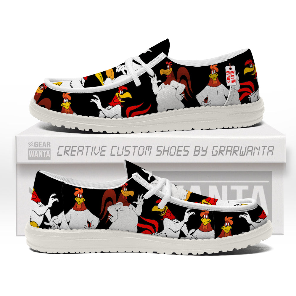 Foghorn Leghorn Looney Tunes Canvas Loafer Shoes Vanlentine's Gifts Idea-gearwanta.com