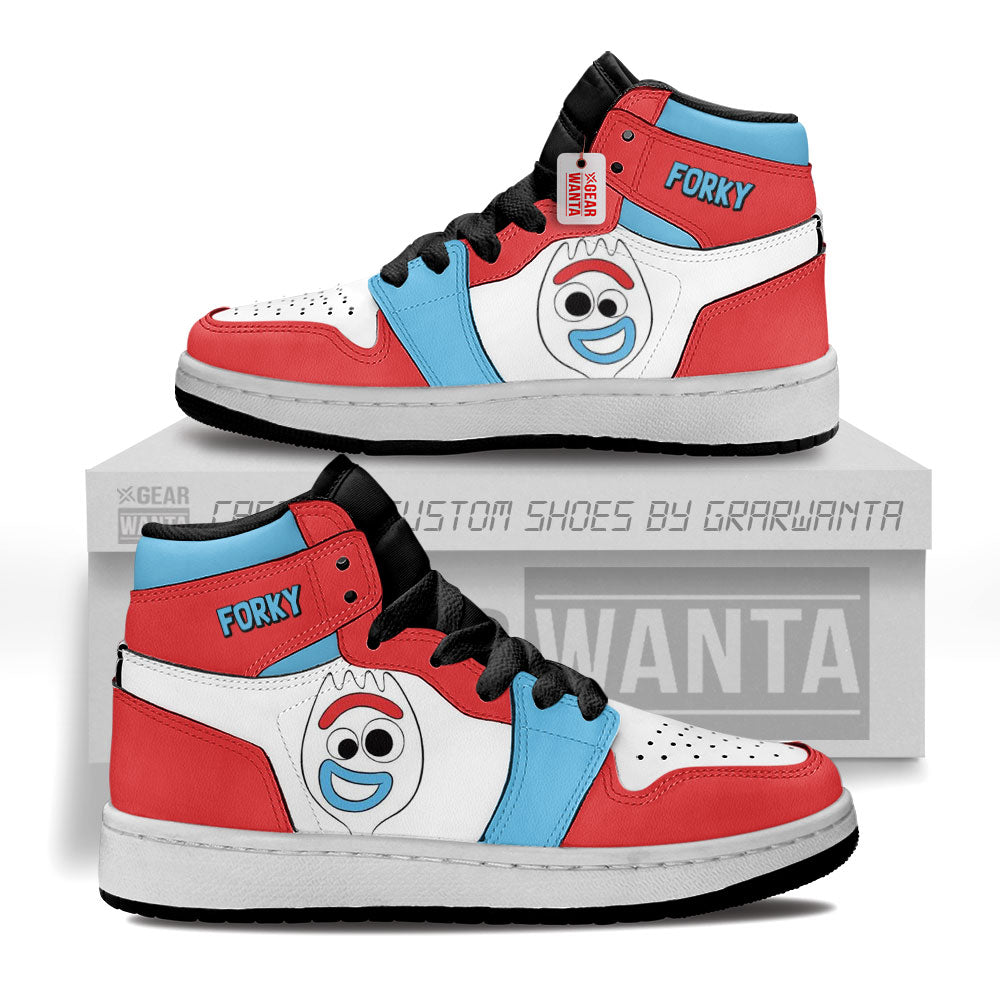 Forky Kid J1s Sneakers Personalized Cartoon Collection - Gearwanta.com