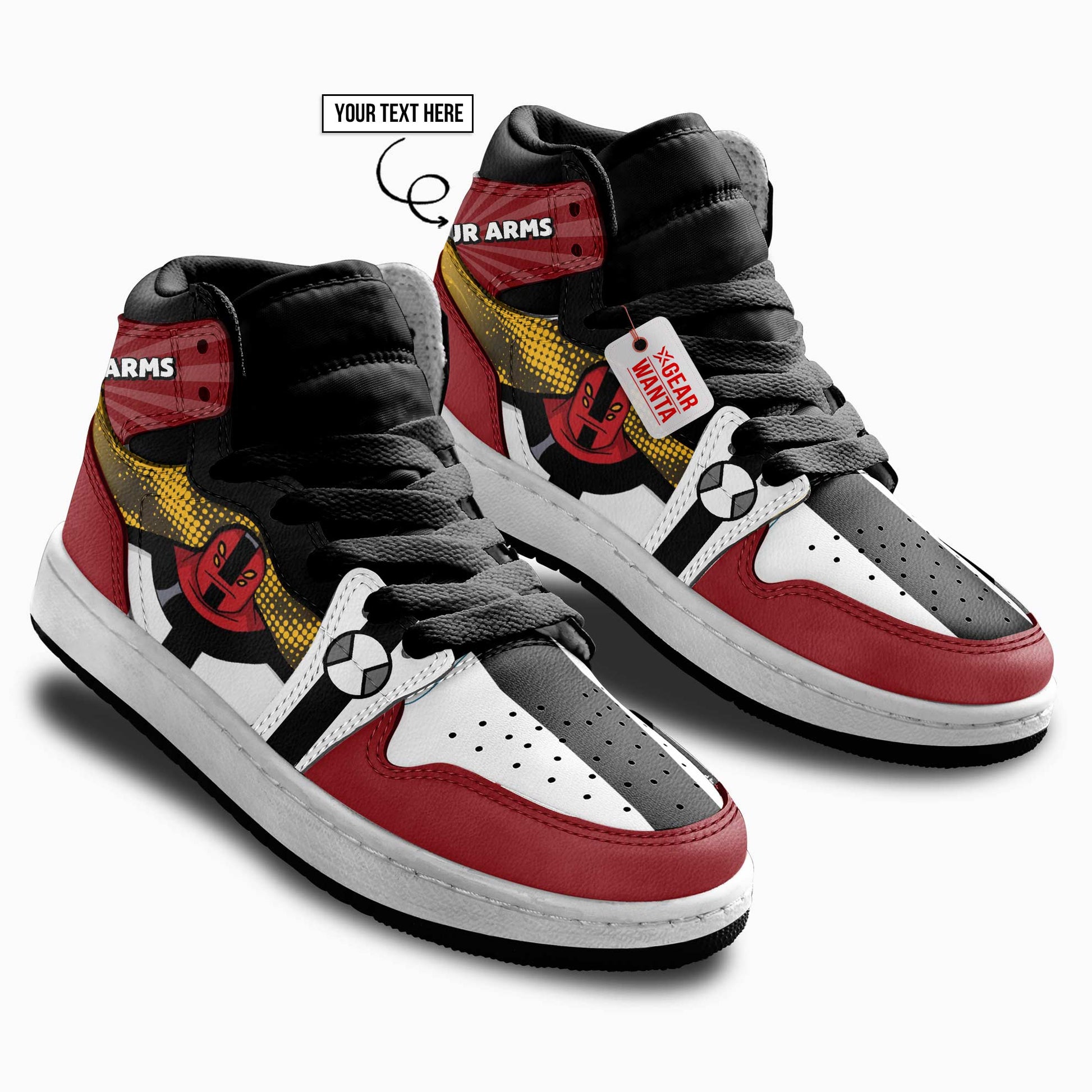 Four Arms Kid J1s Sneakers Cartoon Collection - Gearwanta.com