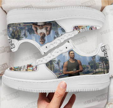 GTA Carl Johnson Air Sneakers Custom Video Game Shoes-Gear Wanta