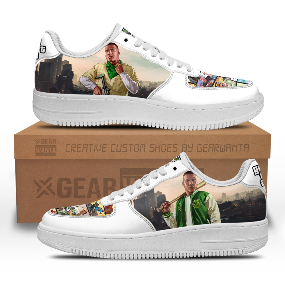 GTA Franklin Clinton Air Sneakers Custom Video Game Shoes-Gear Wanta