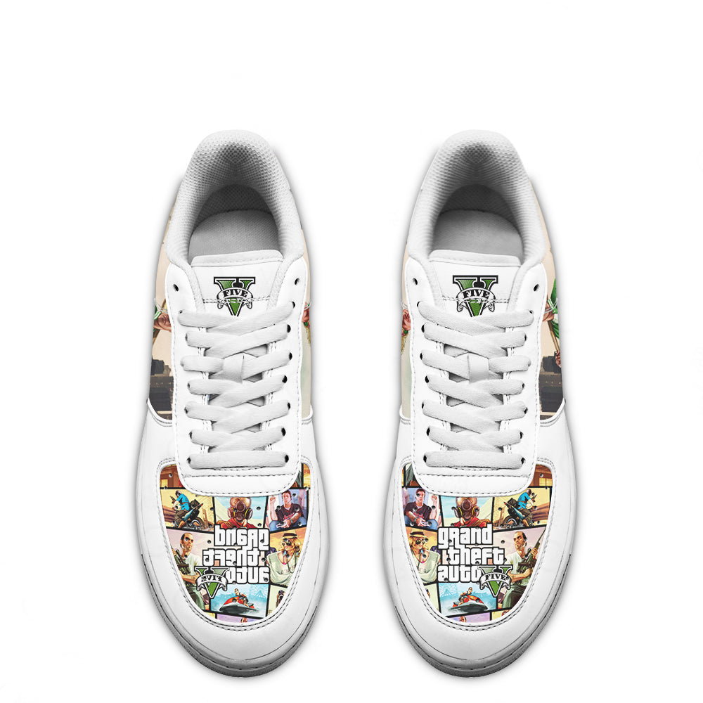 GTA Franklin Clinton Air Sneakers Custom Video Game Shoes-Gear Wanta