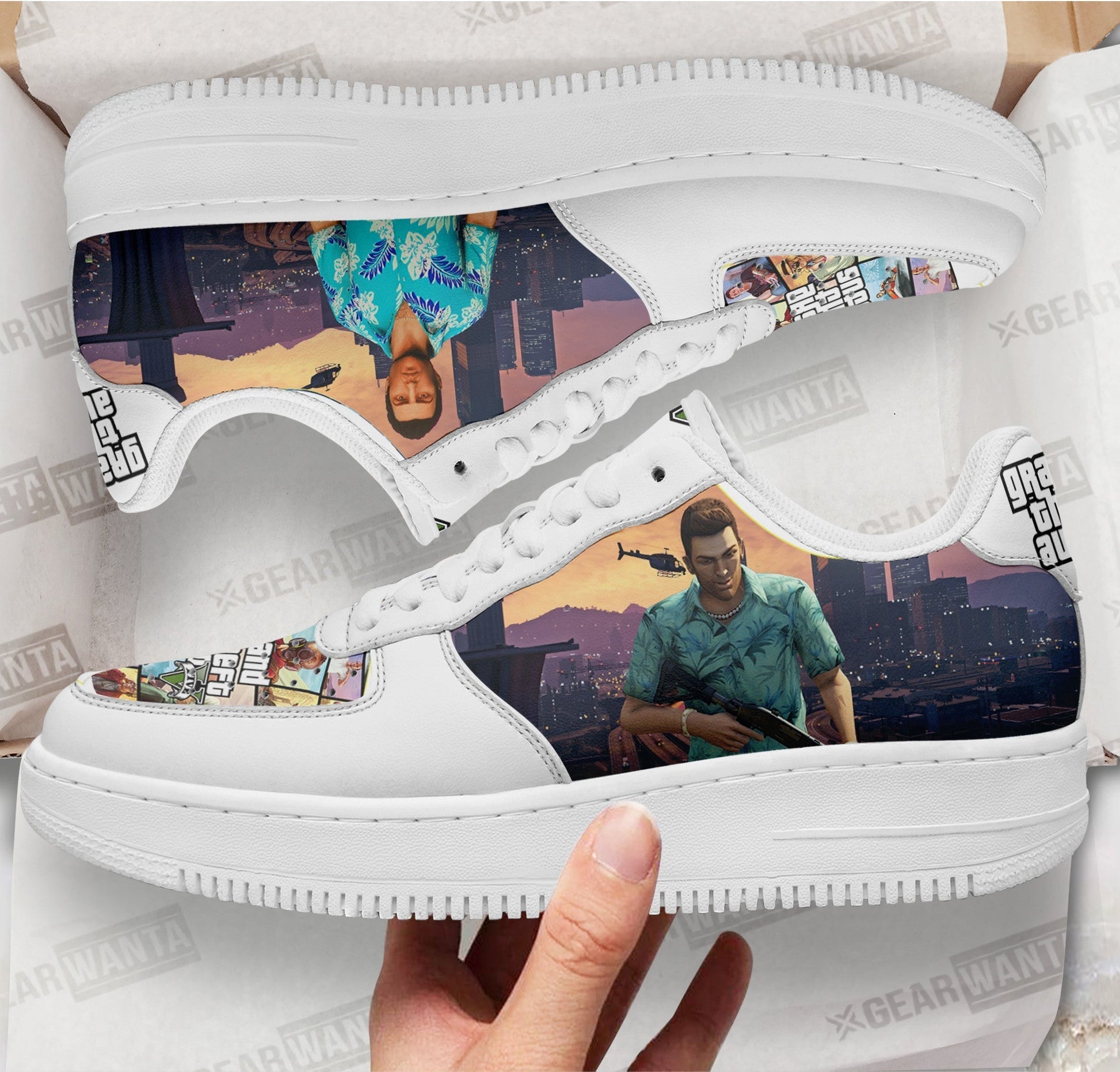 GTA Tommy Vercetti Air Sneakers Custom Video Game Shoes-Gear Wanta