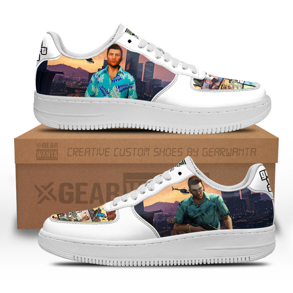 GTA Tommy Vercetti Air Sneakers Custom Video Game Shoes-Gear Wanta