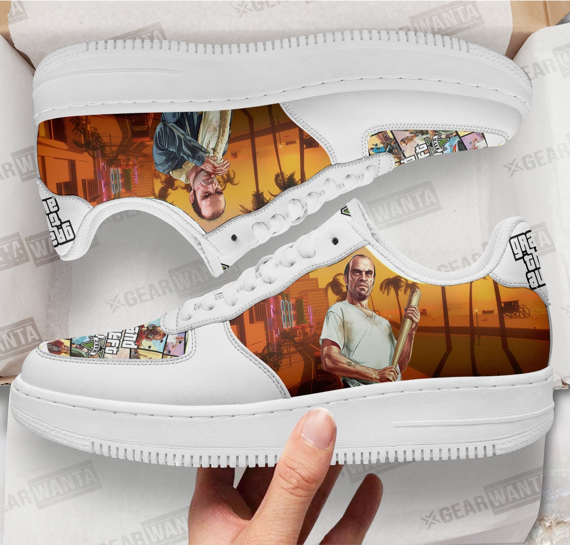 GTA Trevor Philips Air Sneakers Custom Video Game Shoes-Gear Wanta