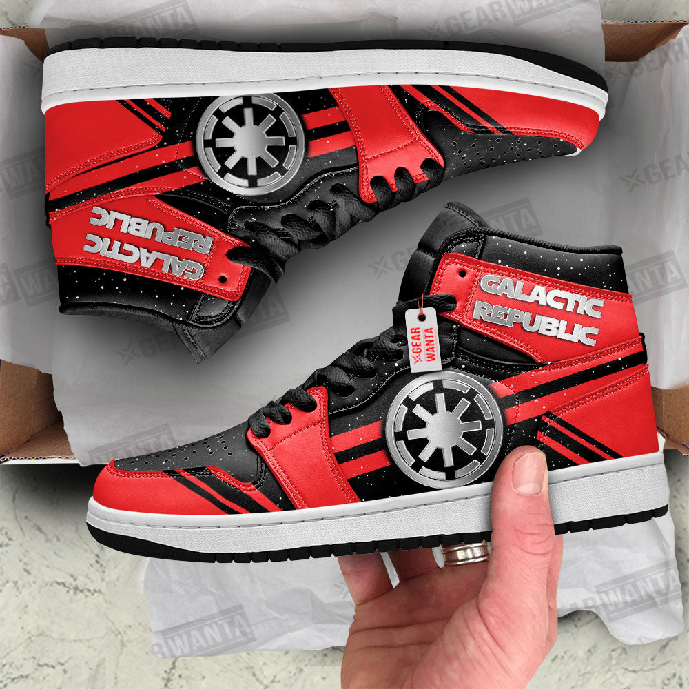 Galactic Republic Star Wars Symbols J1 Shoes Custom For Fans TT20-Gear Wanta