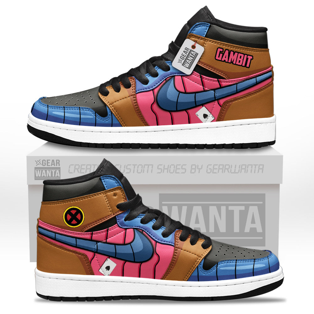 Gambit Remy LeBeau Shoes Movies Custom J1-Sneakers  Gearwanta.com