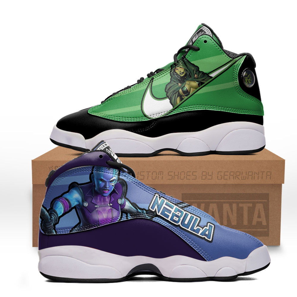 Gamora vs Nebula J13 Sneakers Super Heroes Custom Shoes-Gear Wanta