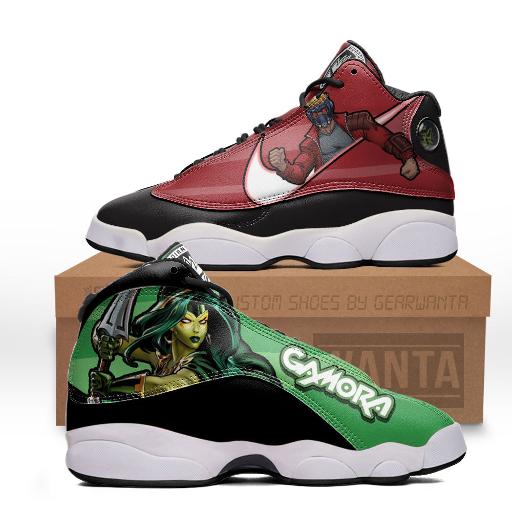 Gamora vs Starlord J13 Sneakers Super Heroes Custom Shoes-Gear Wanta