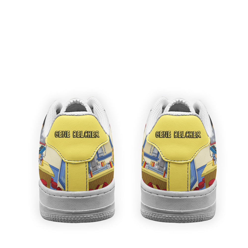 Gene Belcher Bob's Burger Custom Air Sneakers QD12-Gear Wanta