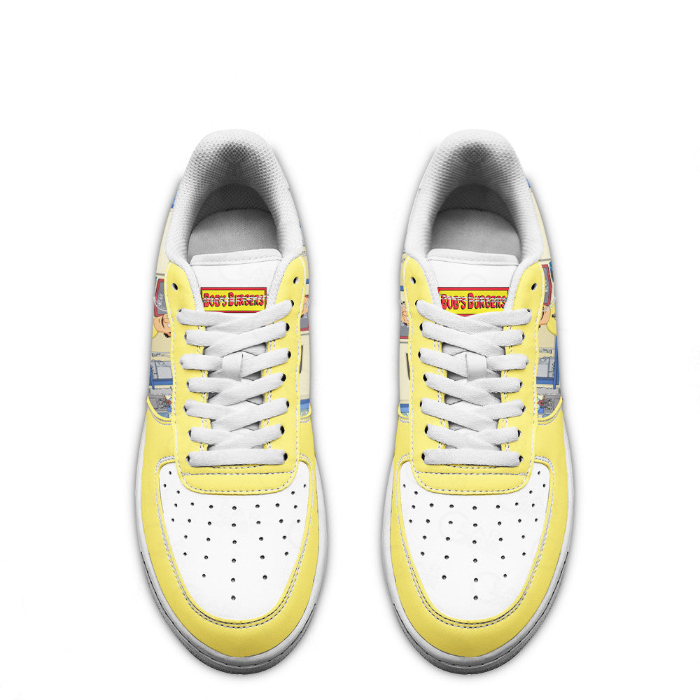 Gene Belcher Bob's Burger Custom Air Sneakers QD12-Gear Wanta