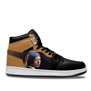 Girl with a Pearl Earring J1 Shoes Custom- gearwanta.com