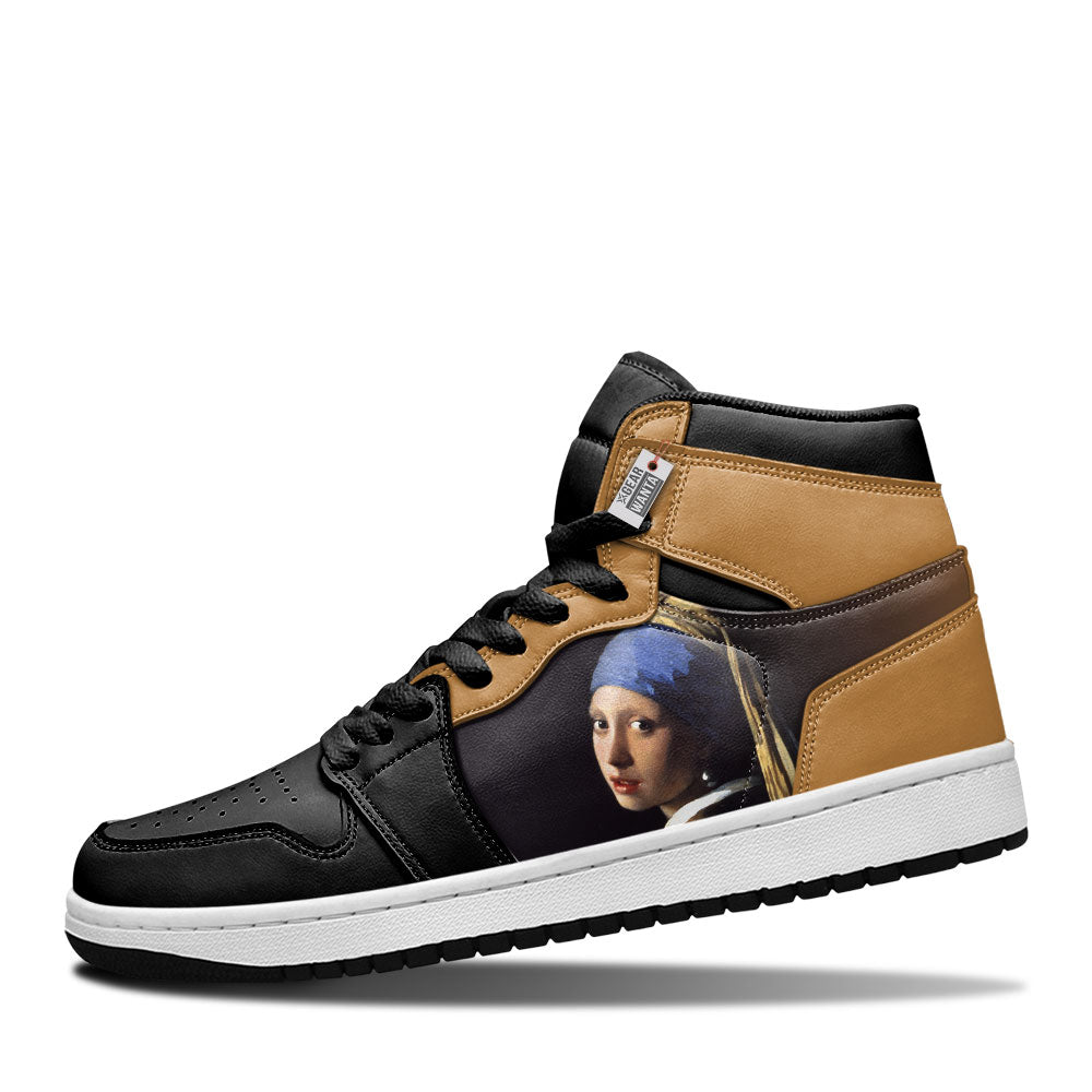 Girl with a Pearl Earring J1 Shoes Custom- gearwanta.com