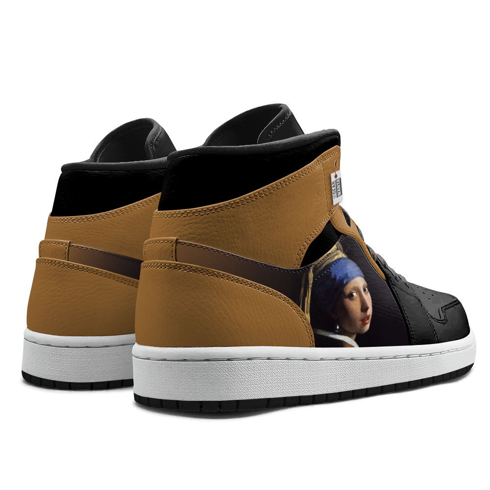 Girl with a Pearl Earring J1 Shoes Custom- gearwanta.com